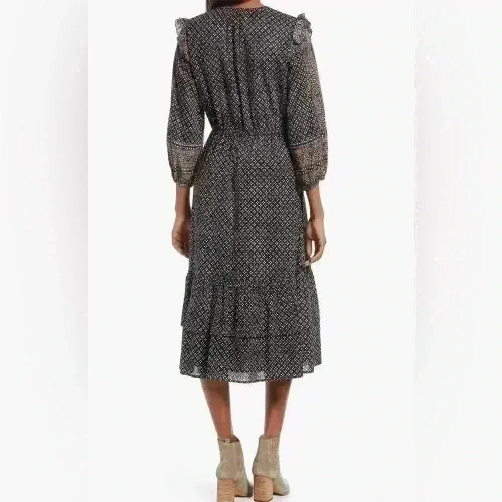 Cleobella Ivy Long Sleeve Midi Dress Size S - Picture 5 of 9
